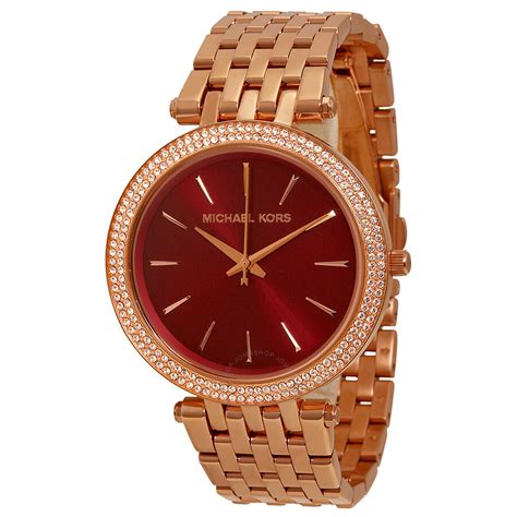 michael kors watch red